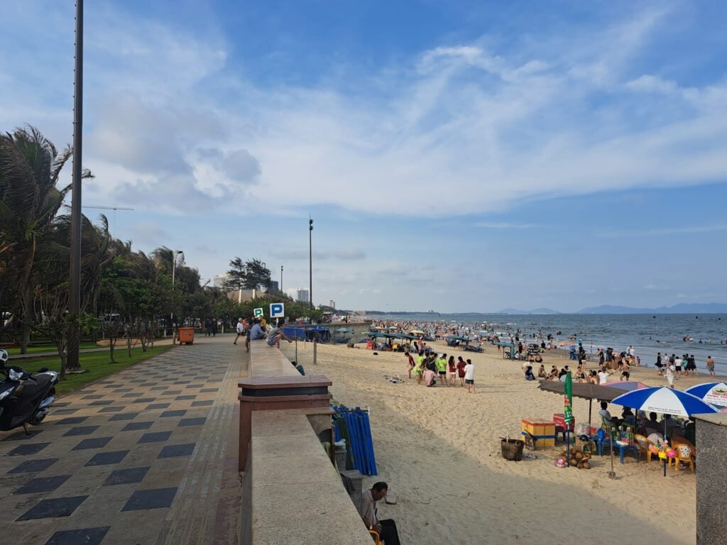 Blue skies and good air quality in Vung Tau on the South China Sea.